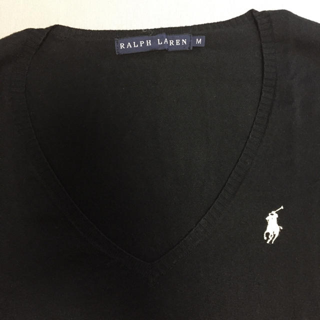 Ralph Lauren(ラルフローレン)のラルフローレン☆綿Vネックセーター レディースのトップス(ニット/セーター)の商品写真