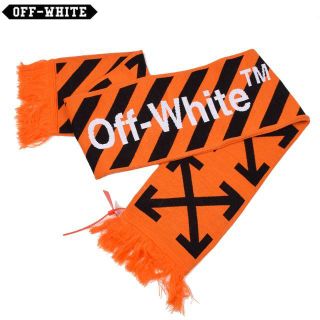 オフホワイト(OFF-WHITE)のOFF-WHITE オフホワイト ARROWS オレンジマフラー (マフラー)