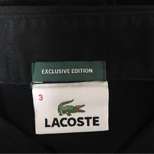 LACOSTE(ラコステ)のラコステ 長袖シャツ Sサイズ ブラック メンズのトップス(ポロシャツ)の商品写真