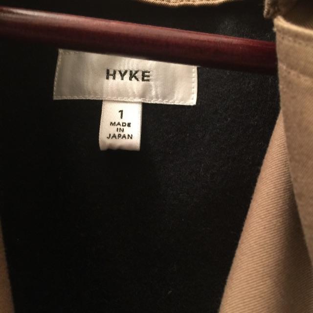 HYKE(ハイク)のhyke  ハイク トレンチコート サイズ1 レディースのジャケット/アウター(トレンチコート)の商品写真