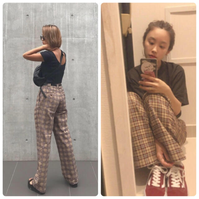 moussy - MOUSSY vintage plaid remake pantsチェックパンツの通販 by