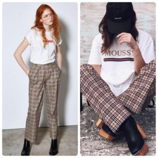 マウジー(moussy)のMOUSSY vintage plaid remake pantsチェックパンツ(カジュアルパンツ)