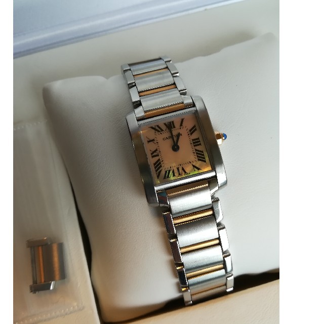 Cartier(カルティエ)のカルティエタンクピンクシェルPGコンビ レディースのファッション小物(腕時計)の商品写真