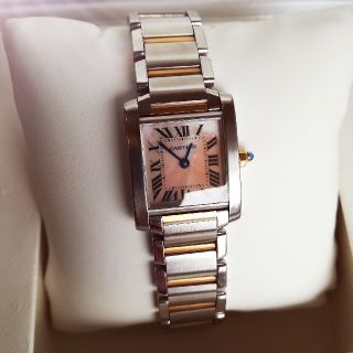 カルティエ(Cartier)のカルティエタンクピンクシェルPGコンビ(腕時計)