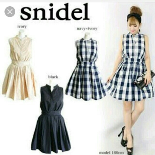 SNIDEL(スナイデル)のsnidel　ノースリーブシャツワンピ レディースのワンピース(ミニワンピース)の商品写真