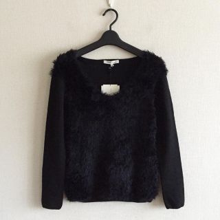 ジュンコシマダ(JUNKO SHIMADA)の49AV.ジュンコシマダ♡新品♡黒色デザインニット(ニット/セーター)