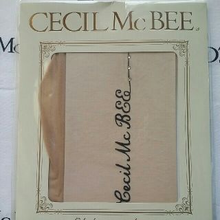 セシルマクビー(CECIL McBEE)のCECILMcBEE☆バックシーム　ロゴタトゥーＰＳＴＫ　ラインストーン付♪(タイツ/ストッキング)