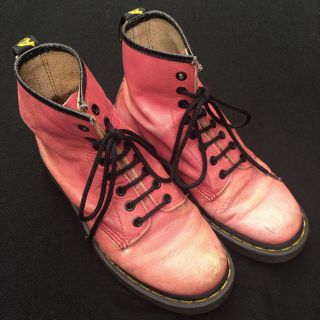 ドクターマーチン(Dr.Martens)のドクターマーチン ピンク 8ホール UK6(ブーツ)