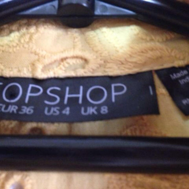 TOPSHOP(トップショップ)のイエローレースワンピース レディースのワンピース(ミニワンピース)の商品写真