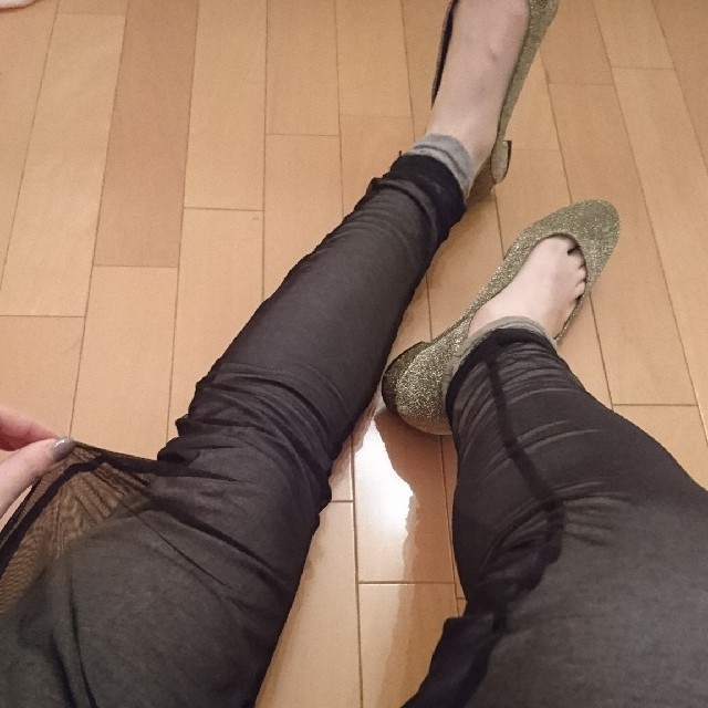 Lochie(ロキエ)のblack × gray チュールパンツ レディースのパンツ(その他)の商品写真