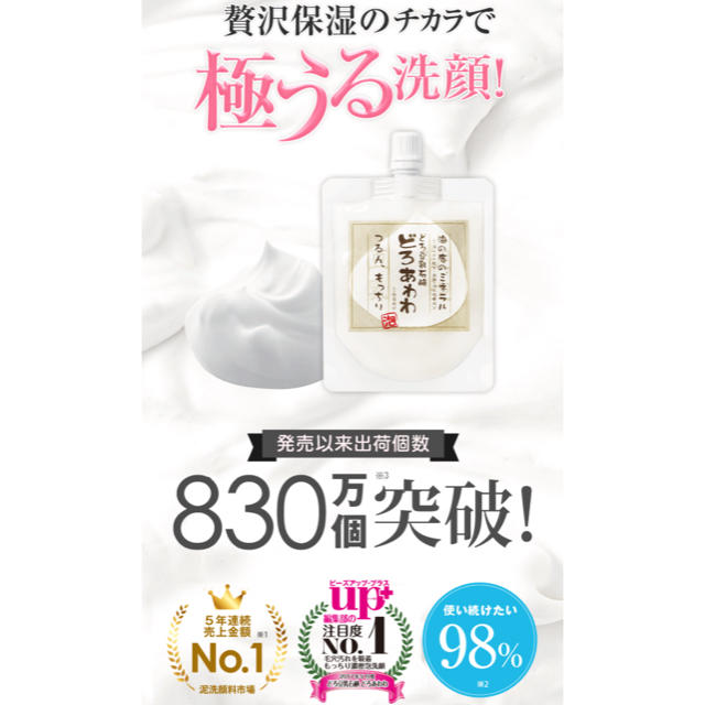 NATURE REPUBLIC(ネイチャーリパブリック)のどろあわわ 洗顔料 新品☆ コスメ/美容のスキンケア/基礎化粧品(洗顔料)の商品写真