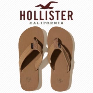 ホリスター(Hollister)のセール☆新品 ホリスター サンダル ビーサン メンズ レザー調 送料無料(サンダル)