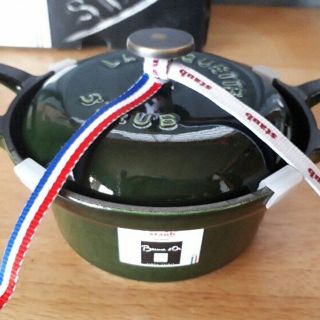 ストウブ(STAUB)のストウブ ヴィンテージココット バジルグリーン(鍋/フライパン)