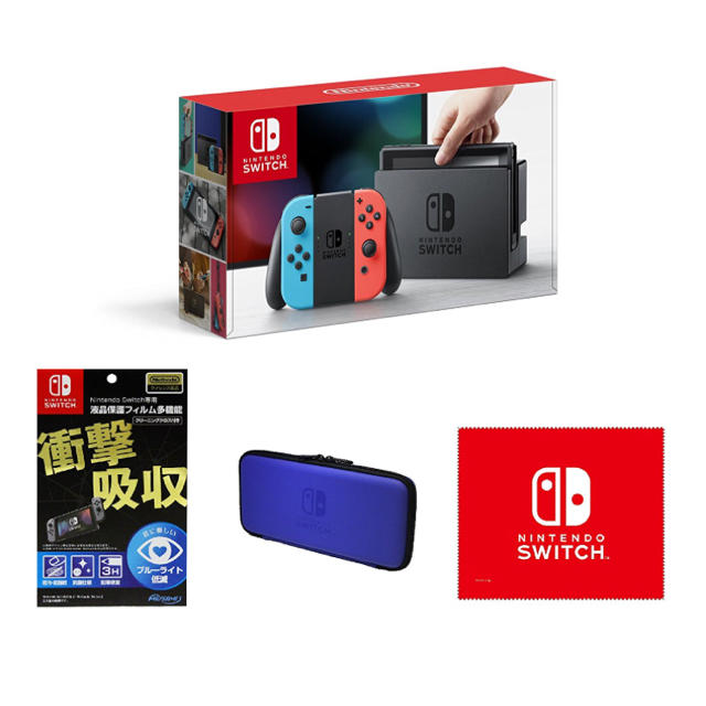 4点セット ニンテンドースイッチ ネオンブルー ネオンレッド 本体 新品 ...