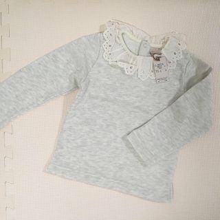 プティマイン(petit main)の専用♡100♡petit main レース衿裏起毛トレーナー(Tシャツ/カットソー)