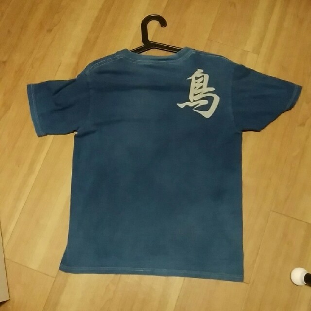 お値下げしました☆藍染め　birdアーティストT　 レディースのトップス(Tシャツ(半袖/袖なし))の商品写真