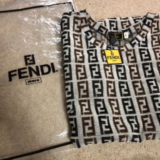 フェンディ(FENDI)のFENDI  ノースリーブワンピース(ひざ丈ワンピース)