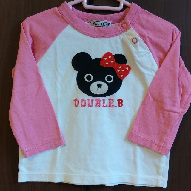 DOUBLE.B(ダブルビー)のミキハウス　ダブルB　長袖Tシャツ キッズ/ベビー/マタニティのベビー服(~85cm)(Ｔシャツ)の商品写真