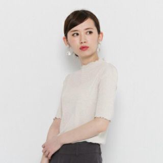 センスオブプレイスバイアーバンリサーチ(SENSE OF PLACE by URBAN RESEARCH)の美品★ハイネックフリクネックT★(カットソー(長袖/七分))