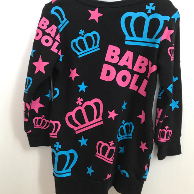 BABYDOLL(ベビードール)のベビードール 可愛いスウェットワンピ^_^美品 キッズ/ベビー/マタニティのキッズ服女の子用(90cm~)(ワンピース)の商品写真