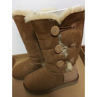 アグ(UGG)のugg アグ ベイリーボタン ムートン ブーツ チェスナット(スリッポン/モカシン)