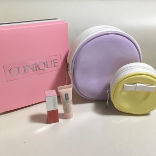 クリニーク(CLINIQUE)のCLINIQUE★オリジナルポーチ 口紅 CCクリーム(ファンデーション)