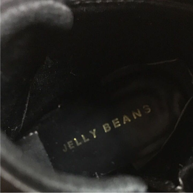 JELLY BEANS(ジェリービーンズ)のジェリービーンズ 編み上げブーツ 黒 M レディースの靴/シューズ(ブーツ)の商品写真