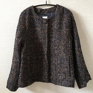 テチチ(Techichi)の[ 野球ガール様専用 ] [新品]Te chichi ツイード ジャケット(ノーカラージャケット)