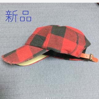 売約済  新品🎀 キャップ 赤黒(その他)