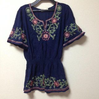 チルアナップ(CHILLE anap)のCHILLEanap刺繍チュニック(チュニック)