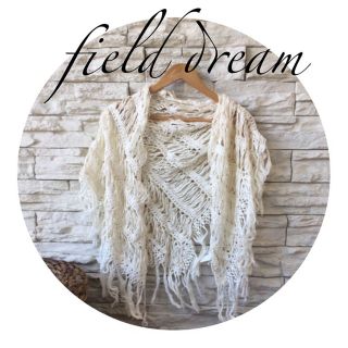 フィールドドリーム(field/dream)の新品5000円♡オンワード 上品こなれフリンジストール(マフラー/ショール)