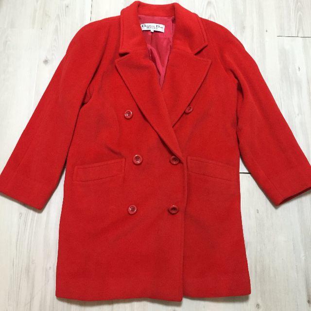 Dior コート　赤