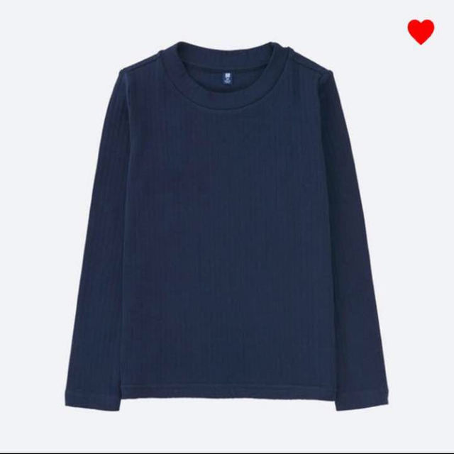 UNIQLO(ユニクロ)の★新品タグ付き★ユニクロ★リブハイネックT★160★S〜M★ キッズ/ベビー/マタニティのキッズ服女の子用(90cm~)(その他)の商品写真