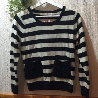 ドットアンドストライプスチャイルドウーマン(Dot&Stripes CHILDWOMAN)の★新品タグ付き★チャイルドウーマン★ボーダーニット★セーター★(ニット/セーター)