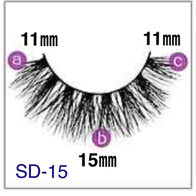 大人気 ミンク つけまつげ SD-15 コスメ/美容のベースメイク/化粧品(つけまつげ)の商品写真