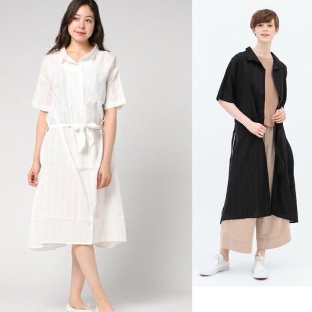 ZARA(ザラ)の専用 タグ付き 新品 コエ KOE シャツワンピ ドビーシャツワンピース M  レディースのワンピース(ロングワンピース/マキシワンピース)の商品写真