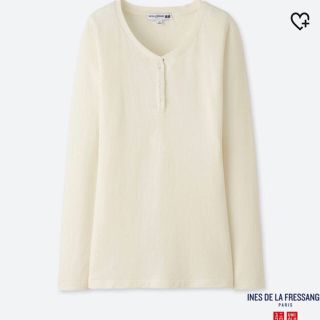 ユニクロ(UNIQLO)のユニクロ ヘンリーネックT 長袖 Mサイズ(Tシャツ(長袖/七分))