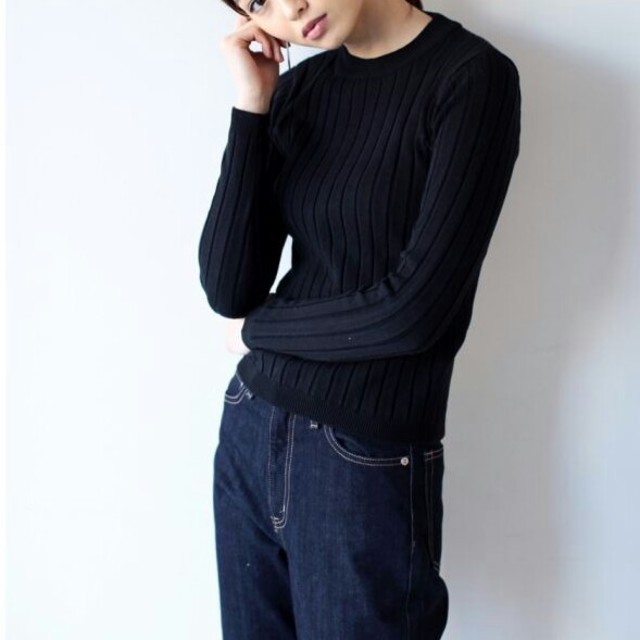 AZUL by moussy(アズールバイマウジー)のAZUL by moussy ハイネックリブニット レディースのトップス(ニット/セーター)の商品写真