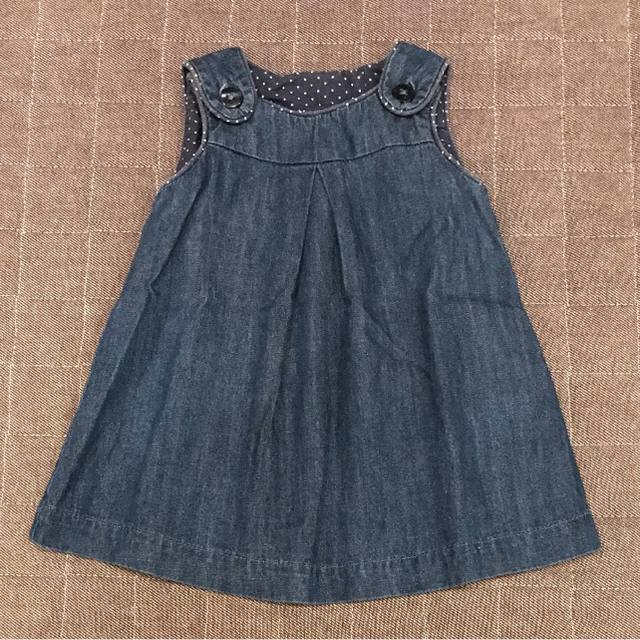 H&M(エイチアンドエム)のaya様専用☆デニムワンピ♡H&M キッズ/ベビー/マタニティのベビー服(~85cm)(ワンピース)の商品写真