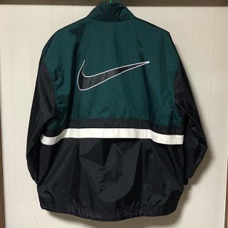 NIKE - 《激レア》NIKE ナイキ 90s デカロゴ ナイロンジャケット 銀