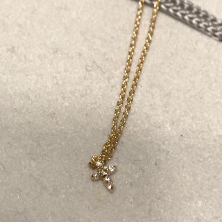 スタージュエリー(STAR JEWELRY)のスタージュエリー k18 クロスネックレス(ネックレス)