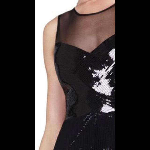 BCBGMAXAZRIA(ビーシービージーマックスアズリア)の値下げ‼︎BCBGスパンコールロングドレス★ブラック レディースのフォーマル/ドレス(ロングドレス)の商品写真