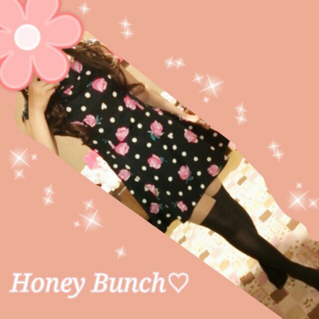 Honey Bunch♡花柄ドットワンピ