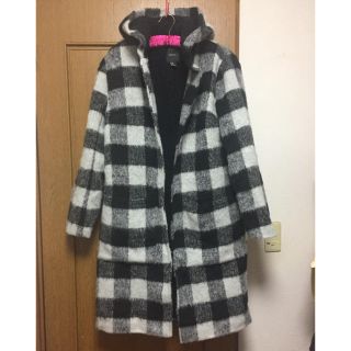 フォーエバートゥエンティーワン ロングコート(レディース)(チェック