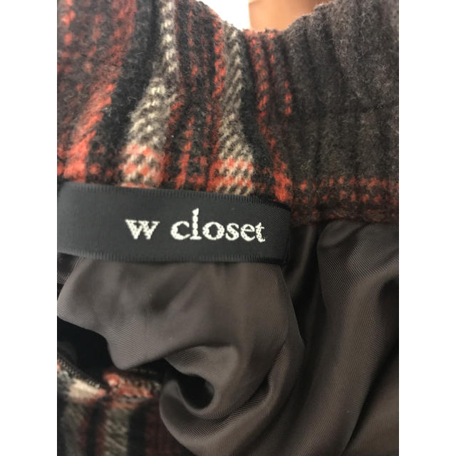 w closet(ダブルクローゼット)のチェックタイトスカート レディースのスカート(ひざ丈スカート)の商品写真