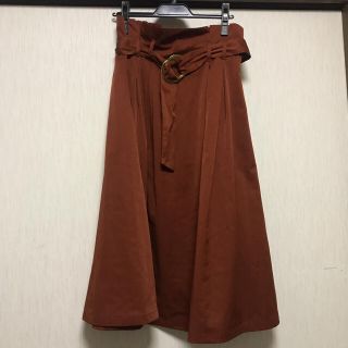 ザラ(ZARA)の☺︎'sshop様専用 ZARA ベルトスカート2016AW キャメル(ロングスカート)