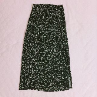 エイチアンドエム(H&M)のH&M ♡ スリット スカート ♡ ドット(ロングスカート)