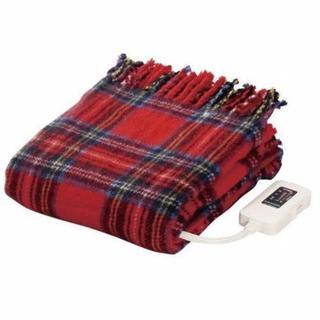 タータンチェック 日本製  電気ひざ掛け毛布 (電気毛布)
