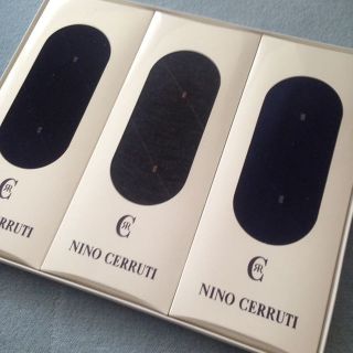 NINO CERRUTI   柄あり  靴下   3足組(その他)