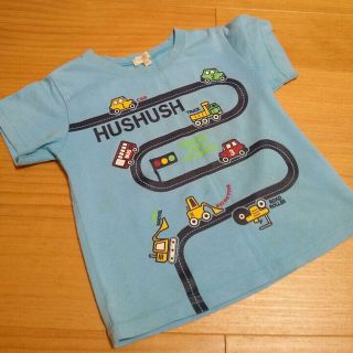 ハッシュアッシュ(HusHush)の★used★100サイズ★HUSHush★働く車★車柄★状態悪い★(その他)